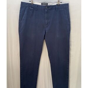 Scotch & Soda Pants Men 32x30 (actual 34x28)Navy Mott Chino Stretch Straight Leg